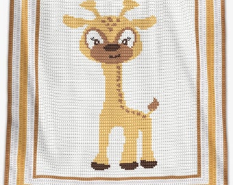 CROCHET Pattern - Baby Blanket Pattern - Baby Giraffe - Crochet Graph - Giraffe Crochet Pattern - Afghan Crochet Pattern - Crochet Chart