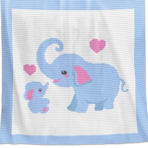 Crochet Blanket Pattern - Crochet Baby Blanket Pattern - Elephant Blanket Pattern - Baby Afghans - Crochet Patterns  Love Mommy Pattern