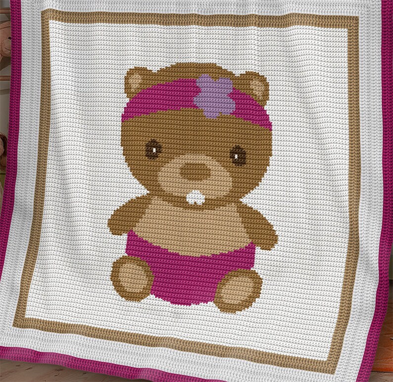 CROCHET Pattern Baby Blanket Beaver Crochet Graph Etsy