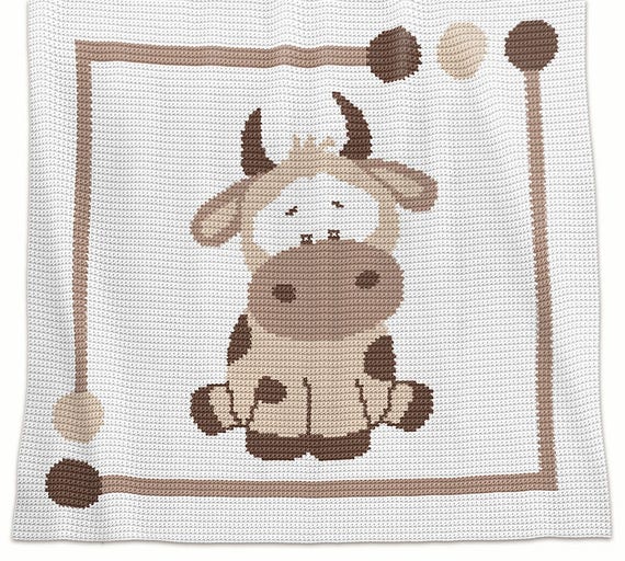 cow baby blanket