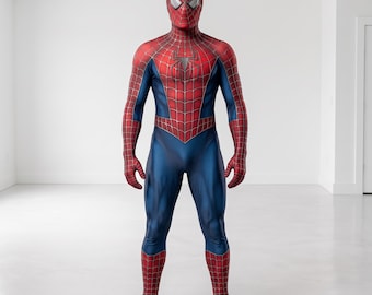 Disfraz de Spider-Man rojo, traje Zentai de cuerpo completo, disfraz de superhéroe, atuendo para Comic Con, regalo de Halloween para adultos