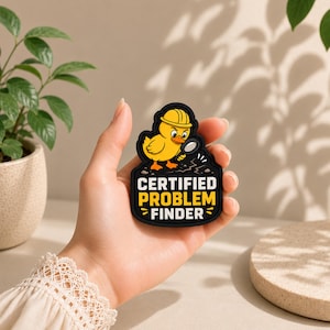 Zertifizierter Problemfinder Enten-PVC-Morale-Patch (7,6 cm)