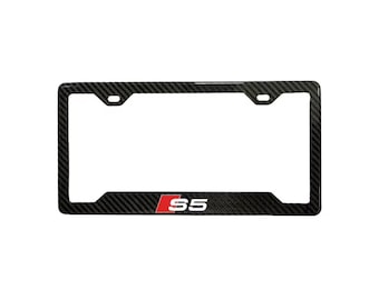 Audi S5 100% Real Carbon Fiber License Plate Frame