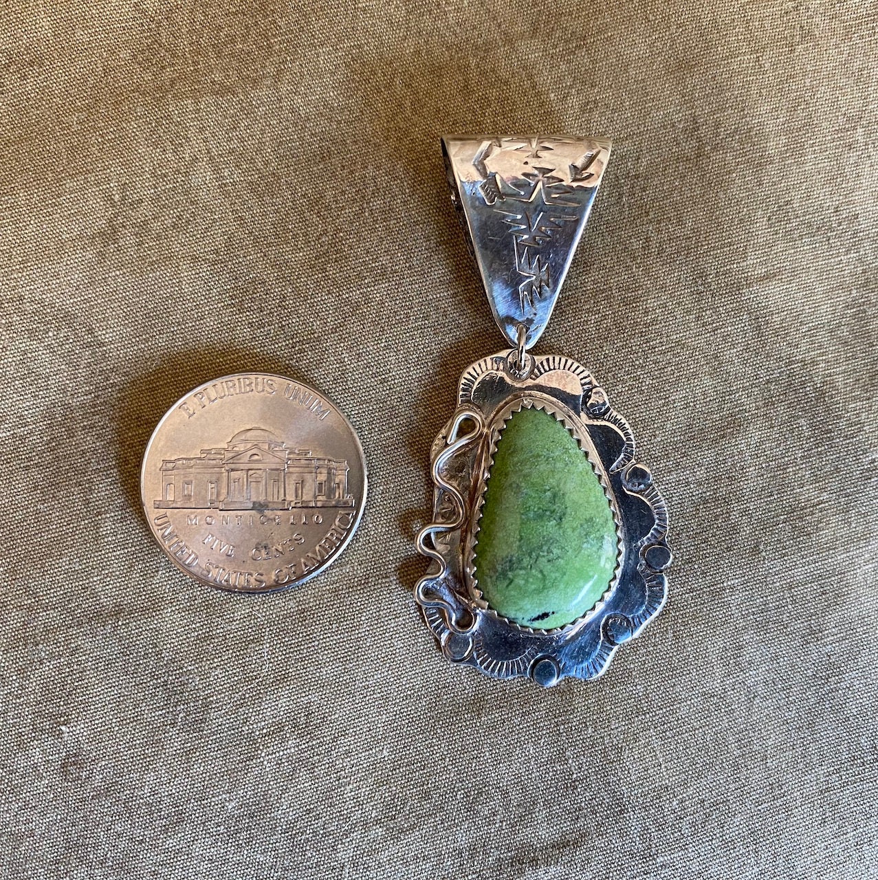 Lime Green Turquoise Pendant Etsy Australia