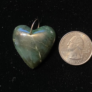 Jade heart pendant