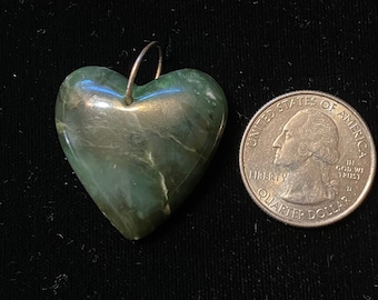 Jade heart pendant