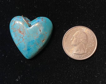 Turquoise heart pendant