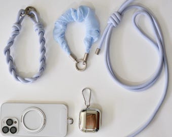 Correa modular de paracord Balletcore para teléfono, bandolera para cámara y bolso, cordón ajustable llamativo, ¡hecha a mano y súper linda! ¡El mejor regalo para ELLA!