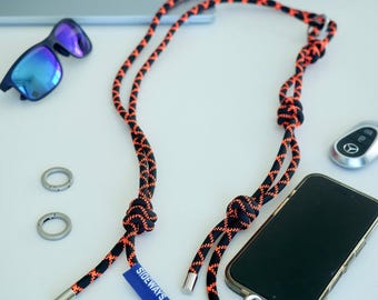 Paracord Crossbody Strap, Modular Phone Lanyard, Outdoor and Everyday Carry, Unisex Camera & Bag Strap, Birthday Gift, Handmade, OOTD Outfit