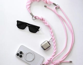 Balletcore Modular Paracord Phone Strap, Crossbody Camera & Bag Strap, Adjustable Statement Lanyard, Handmade Super Cute! Best Gift for HER!
