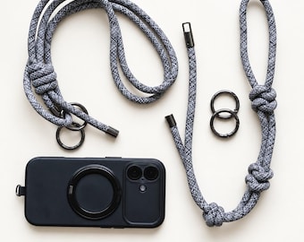Correa modular de paracord para teléfono, correa cruzada para cámara y bolso, cordón ajustable. ¡El mejor regalo para él!