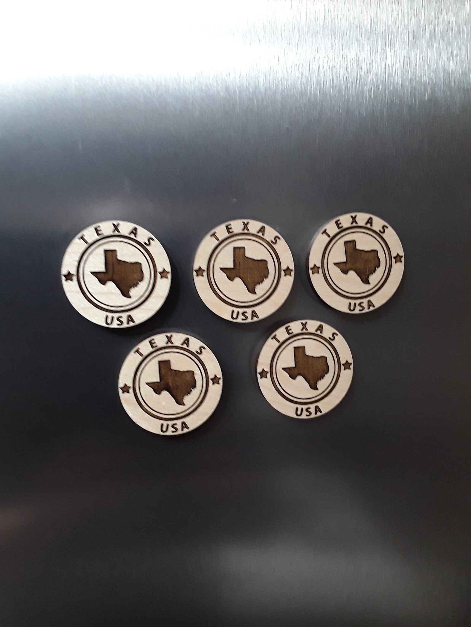 Texas 5 Count Laser Engraved FREE SHIPPING Etsy
