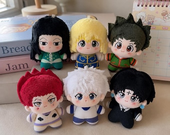 Llavero de muñeco de algodón estilo anime de 10 cm, adorable mini muñeco de peluche, colgante de peluche kawaii chibi, adorno suave para bolso, regalo coleccionable