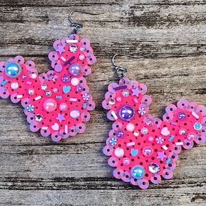 Candy Mickey Mouse Statement Earrings