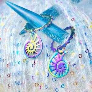Rainbow Stitch Markers, set of 2