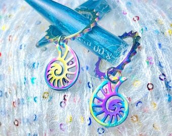 Rainbow Stitch Markers, set of 2