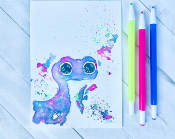 Bruni, Bruni Painting, Frozen 2, Bruni Frozen 2, Disneyland Painting, Nursery Art, 5 x 7