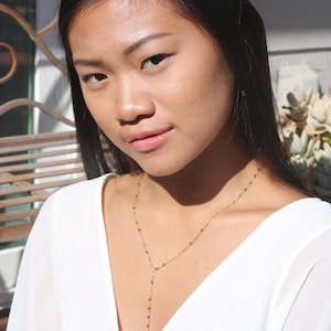 Wunderschöne 14kt Gold Filled Sparkle Lariat Kette