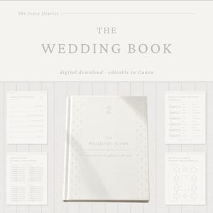 Editable Wedding Planner Canva Template | Day-of Organizer (Digital Download)
