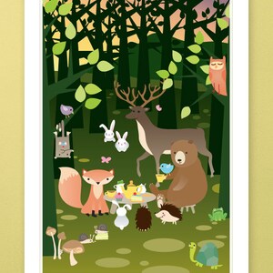 SALE A4 Nursery Art / Children's Decor Forest - Etsy