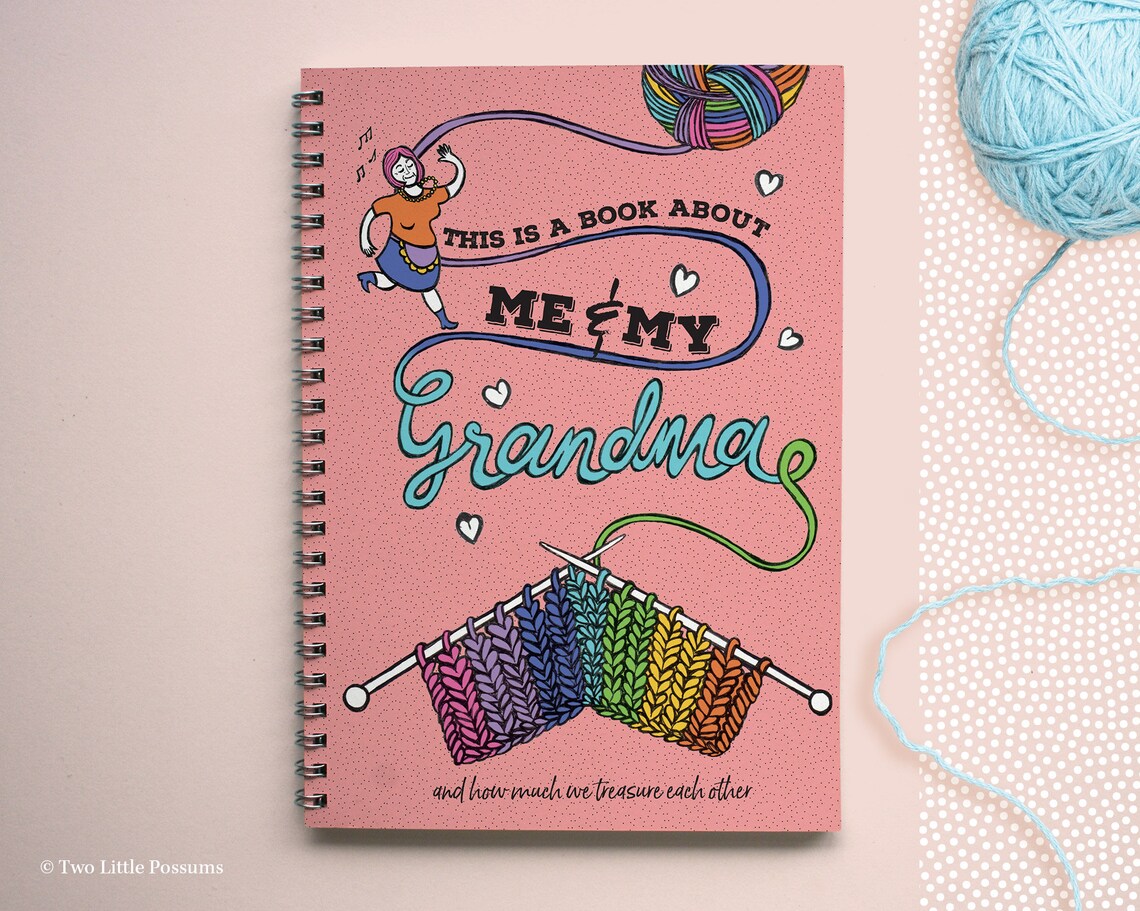 Grandma Gift, About Grandma Book, Grandma Keepsake, Memory Book