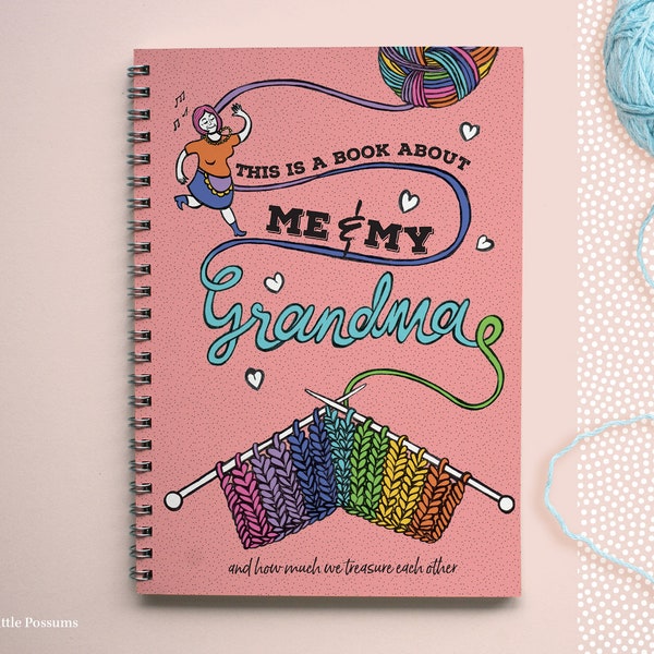 Grandma Gift, About Grandma Book, Grandma Keepsake, Memory Book, Grandma Gift, Gifts for Grandma