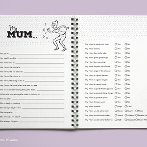 Mother Gift, About Mum Book, Mothers Day Gift, Mum Keepsake, Memory Book, Mum and Son Daughter, Mum Gift, Gifts for Mum, Gifts From Kids, Mu image 3