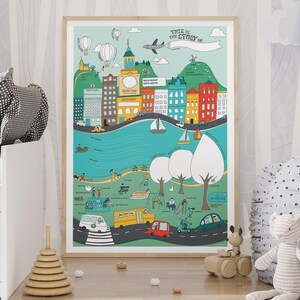 Neugeborenen Details Print / Poster / Babybuch Poster / Baby Journal Poster / Meilenstein Poster / Dies ist die Geschichte von ...