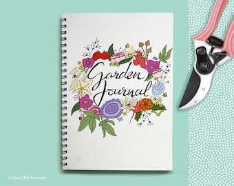 Garden journal, Gardening gift, Gardening diary, Garden planner, Gift for gardeners, Logbook, Grow, Workbook, Vegetable, Green thumb, veggie