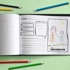 Personalised Teacher Appreciation Gift Book from the Class, End of Year Teacher Gift from the Class