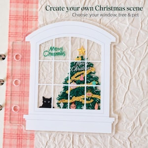 Custom Christmas Planner Divider, Personalized Acrylic Dashboard, A5 A6 Mix-and-Match Inserts