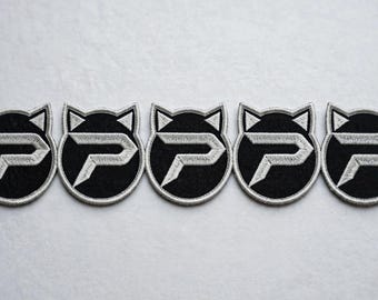 Custom Woven Patches 50 Pcs, Bulk Personalized Logo Patch Sew On, Detailed Small Text Patch, Company Patch Lot