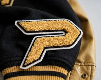 Custom Chenille Letter Patch, Personalized Varsity Letterman Jacket Patch, Chenille Name Patch, Team Spirit Patch