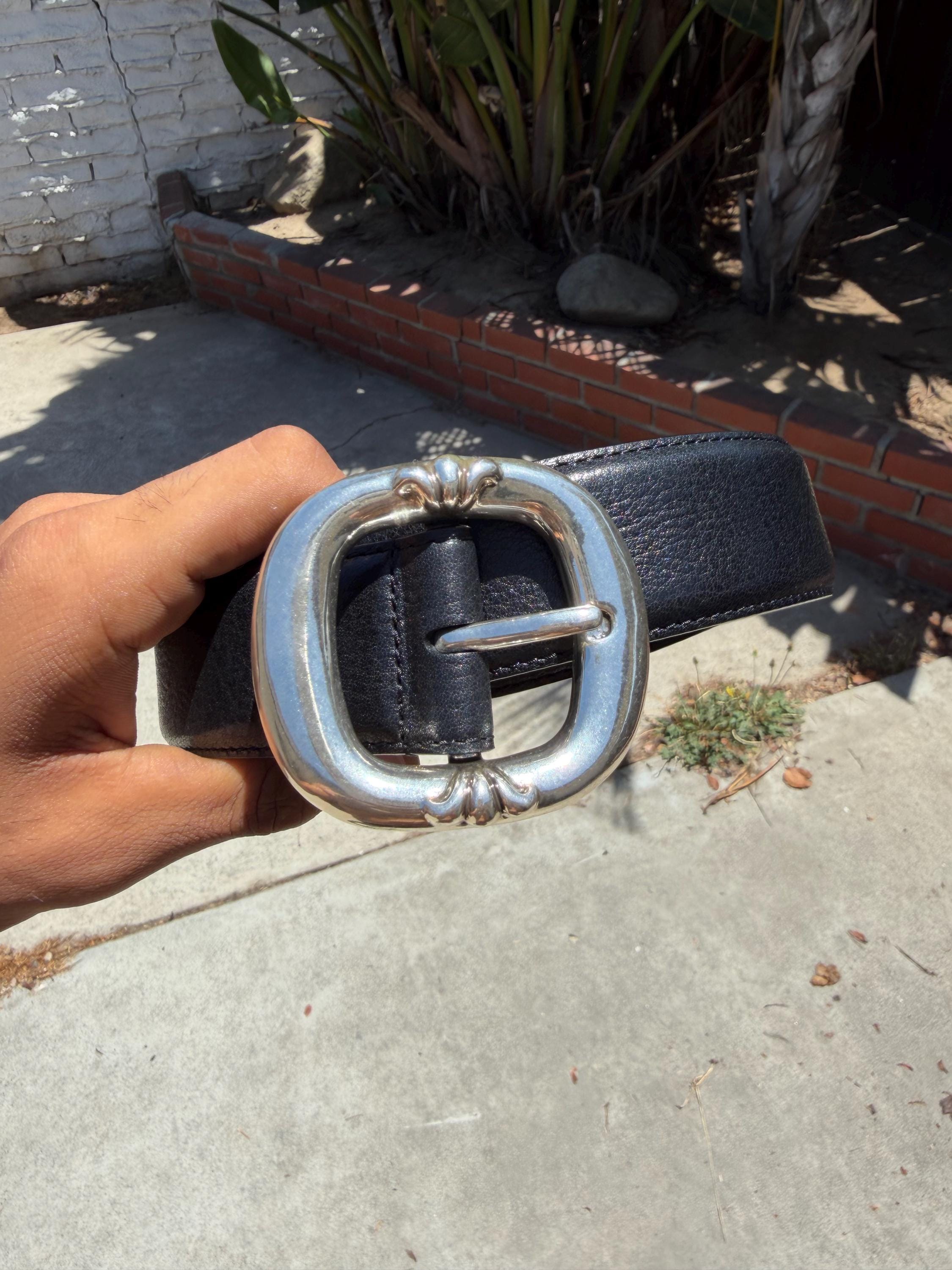 Chrome Hearts Leather Belt - Etsy