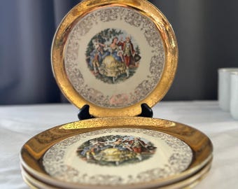 Figgjo Flint Market Plates, Set of 4 Large Diner Plates 24 Cm