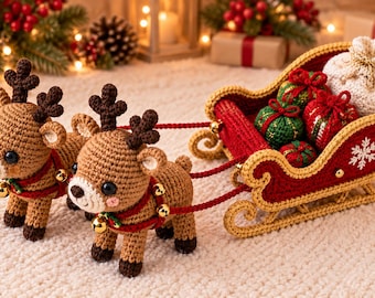 Schema PDF per decorazioni natalizie all'uncinetto, decorazioni a spirale per l'albero di Natale, Babbo Natale, gnomo, angelo, renna, pupazzo di neve, bastoncino di zucchero, decorazioni natalizie fai da te
