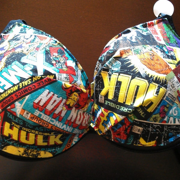 marvel comics push-up bra