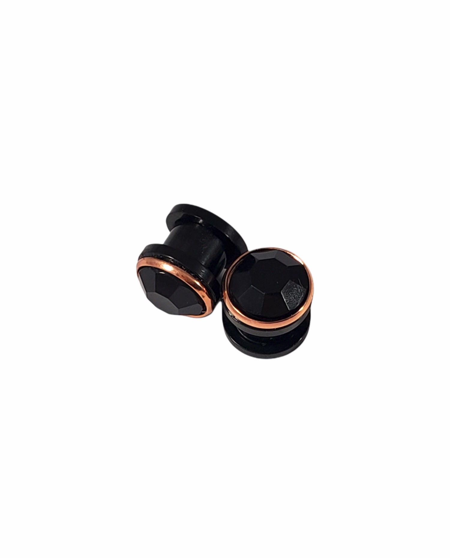 Rose Gold Steel Internally Threaded Tunnel Plugs (8 Gauge - 1 Inch Rose Gold Steel Internally Threaded Tunnel Plugs (8 Gauge - 1 Inch