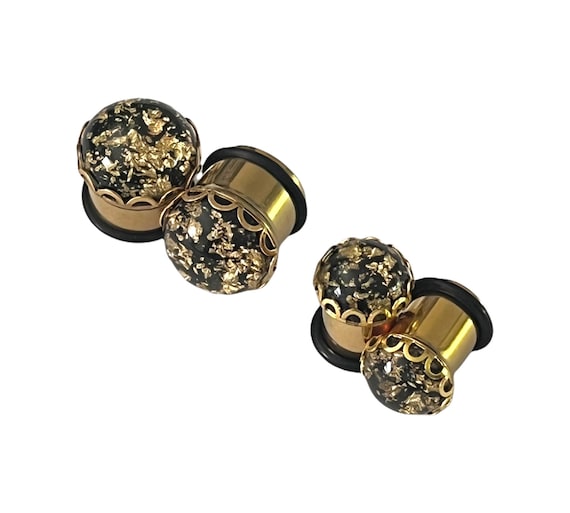 Ganish Brass Ear Weights 2g (6.5mm) Tribal Ganish Brass Earrings, Trib –  Overgauged