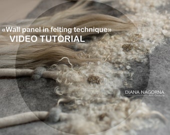 Videotutorial de panel de pared de fieltro húmedo: Curso de decoración bohemia