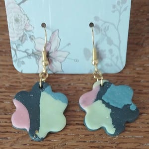 Handmade polymer clay earrings.
