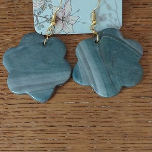Handmade polymer clay earrings.