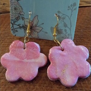 Handmade polymer clay earrings.