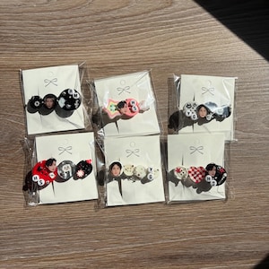 KPOP Button Hairclips (rap line)