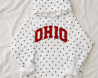 Ohio prickig applikationshuvtröja
