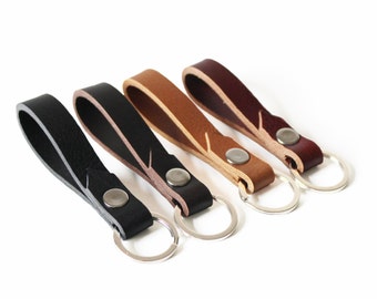 Schlüsselband aus Leder für Herren & Damen, minimalistisches Design