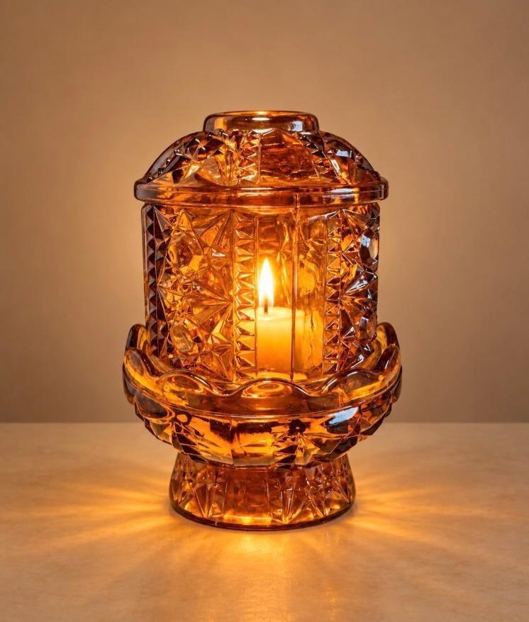 Vintage Indiana Glass Fairy Lamps - Etsy
