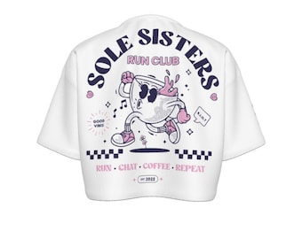 Sole Sisters Damen-Crop-Shirt | 190 g/m² Baumwolle