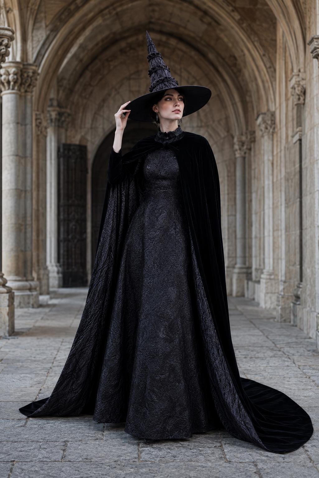 elphaba black dress A stunning visual of sizing:0-4-XXS perfect touch! Size:7 Years