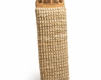 Wall Mounted Back Scratcher, Rustic Jute Back Massager, Man Cave Decor
